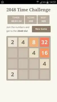 2048 Hot Challenge Screen Shot 1