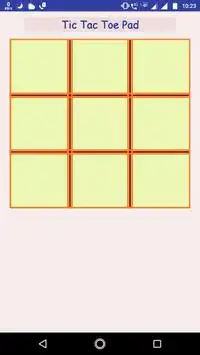 Tic Tac Toe Pad Screen Shot 0