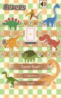 Dinosaur Sevens (card game) Screen Shot 0