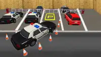 पुलिस कार पार्किंग खेल 3 डी नि: शुल्क Screen Shot 0