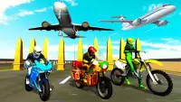 Crazy Bike vs Plane Tricky Stunts Challenge Screen Shot 5