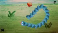Blue worm Snake Screen Shot 0