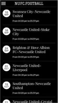NUFC FAN APP - Newcastle United Football Club Screen Shot 6