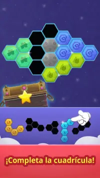 Juegos de puzzles hexagonales Screen Shot 3