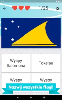 Quiz o Oceanii i Australii - kraje, stolice, flagi Screen Shot 9