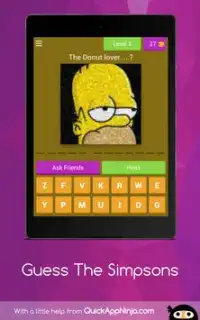 Guess The Simpsons Screen Shot 10