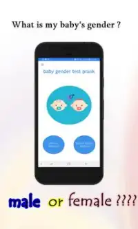 baby gender test prank Screen Shot 0