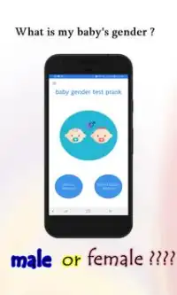 prank della prova del sesso del bambino Screen Shot 0