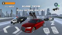 Audi Escape Perseguição de carro de polícia grátis Screen Shot 1