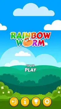 Rainbow Worm Lite Screen Shot 0