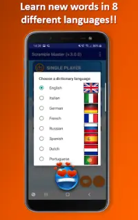 スクランブルマスター - 英語の単語を学ぶための単語ゲーム Screen Shot 2