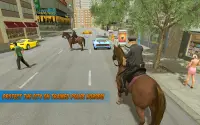 3D NY полиции Лошадь Chase VS Город Уголовная побе Screen Shot 4