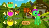 Laufende Pony 3D: Kleine Renn Screen Shot 0