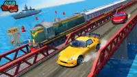 Car Vs Train - Racing Games Screen Shot 1