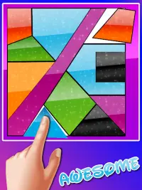 Curved King Tangram : Shape Puzzle Master Game Screen Shot 1