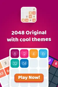 2048 मूल पहेली खेल Screen Shot 1