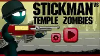 Stickman vs Temple Zombies Screen Shot 2