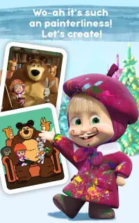 Masha and the Bear: Coloring Screen Shot 10