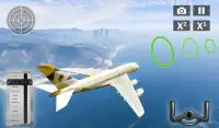симулятор свободного полета: самолет летать 3d Screen Shot 2