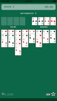 FreeCell (Patience cards game) Screen Shot 3