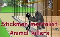 Stickman mentalist. Animals Killer Screen Shot 0