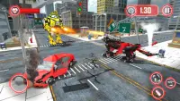 US 경찰 진짜 로봇 늑대 공격 – 변형 늑대 로봇 게임 2018 Screen Shot 1