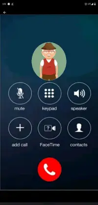 Fake Call From Grandpa Prank Simulator Screen Shot 1