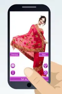 vestidos sari indio Screen Shot 4
