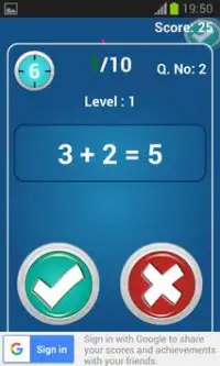 Math Trainer : addition, multiplication and more Screen Shot 1
