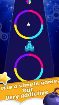 Color Fidget Spinner To Switch Screen Shot 1