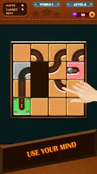 Unblock The Rolling Ball - Puzzle Games Screen Shot 1