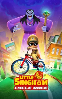Little Singham Cycle Race Screen Shot 7