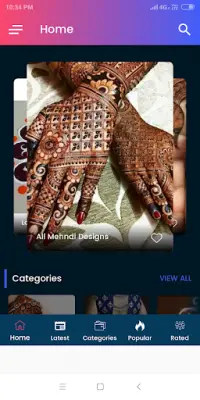 Latest Mehndi Designs Screen Shot 0