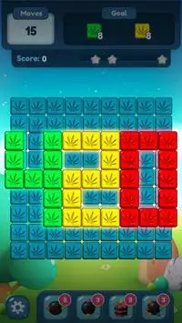 Weed cube blast 420 Marijuana match 2 puzzle game Screen Shot 0