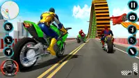 सुपर हीरो बाइक रेस मेगा स्टंट Screen Shot 20