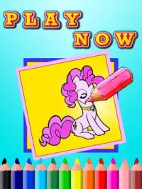 Coloring Book Pinky Poni Screen Shot 0