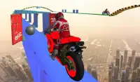 Racing In Moto Bike Stunt : Impossible Road Game Screen Shot 4