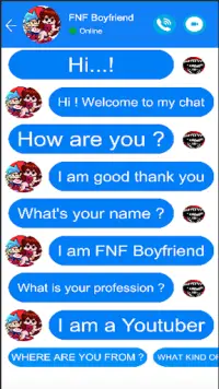 FNF Boyfriend Fake Video Call Screen Shot 2