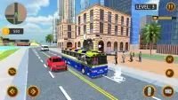 Flying police Bus Public Transport Game 2021 Screen Shot 2