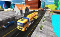 Oil Tanker Usa Truck Driver Transport Cargo 3D 🚚 Screen Shot 1