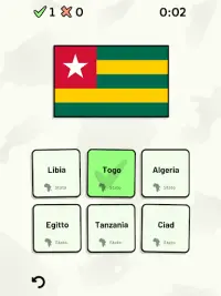 Stati dell'Africa -Quiz: Mappe, Capitali, Bandiere Screen Shot 7
