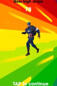 Captain America 3D Run Infinity Screen Shot 3