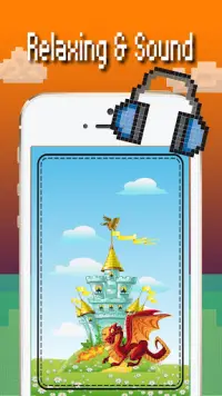 Màu rồng theo số: Pixel art dragon color Screen Shot 0