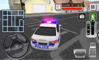 3D ขับรถตำรวจบ้า Screen Shot 6
