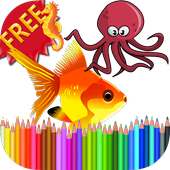 Coloring Book Sea Animals