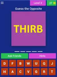 Word Shuffle Game (Antonym Quiz) Screen Shot 7