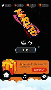 Piano Tiles Of Naruto / Naruto Shippuuden Game Screen Shot 1