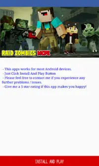 Raid Zombies Map for Minecraft PE Screen Shot 0