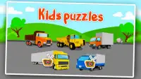 Puzzle dla dzieci - Samochody ciężarowe Screen Shot 5