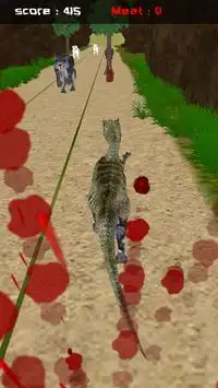 Jungle Raptor Run 3D Screen Shot 1